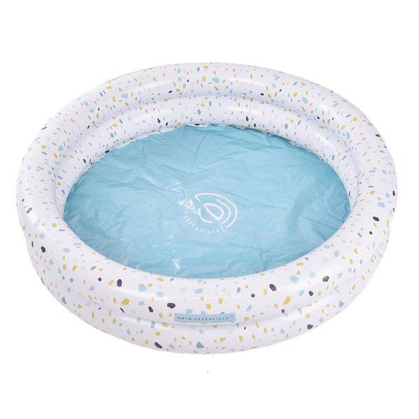 Swim Essentials Otroški napihljiv bazen - Terrazzo White Ø 100 cm - Image 3