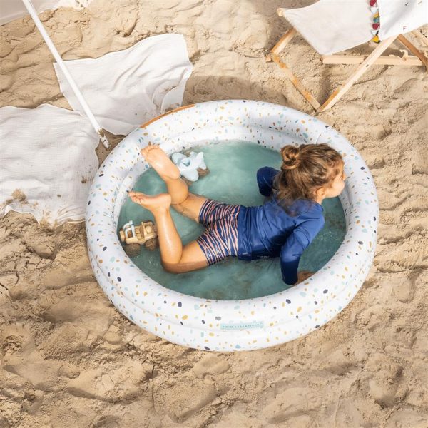 Swim Essentials Otroški napihljiv bazen - Terrazzo White Ø 100 cm - Image 2
