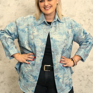 Jeans jakna z okraski - Image 5