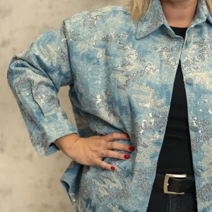 Jeans jakna z okraski - Image 6