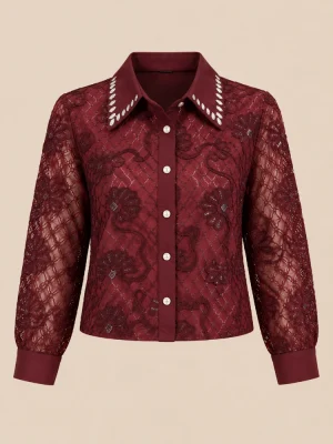 Čipkasta bluza